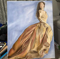 Blue lady 28"x22"