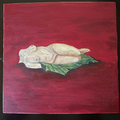 Leaf lady 10"x10"